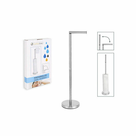 Toiletrolhouder Confortime Roestvrij staal Staal 2