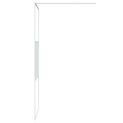 Inloopdouchewand 80x195 cm transparant ESG-glas wit 4