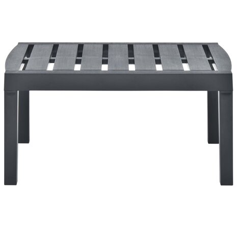 Tuintafel 78x55x38 cm kunststof antracietkleurig 2