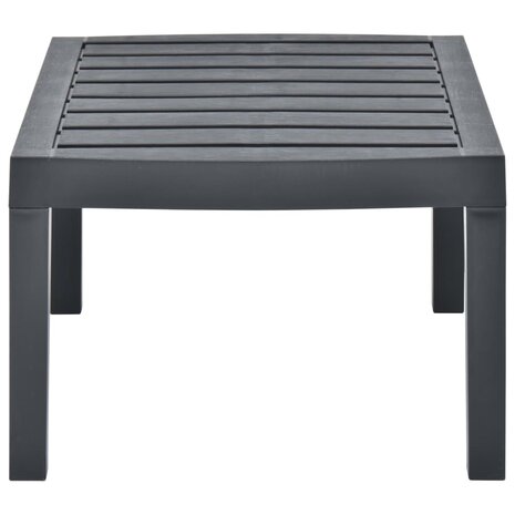 Tuintafel 78x55x38 cm kunststof antracietkleurig 3