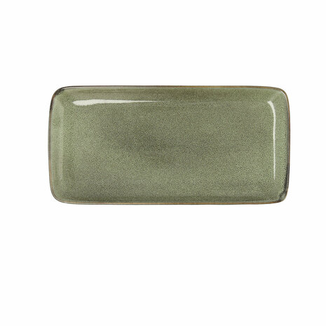 Serveerschaal Bidasoa Ikonic Groen Keramisch 28 x 14 cm (Pack 4x) 1