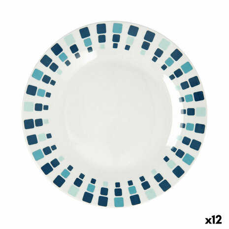 Dinerbord Quid Simetric Blauw Keramisch 23 cm (12 Stuks) 1