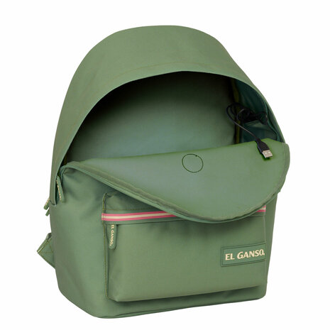 Laptoptas El Ganso +usb el ganso basics Groen 31 x 44 x 18 cm 4