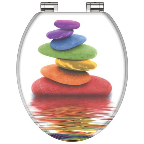 SCHÜTTE Toiletbril met soft-close COLORFUL STONES 2
