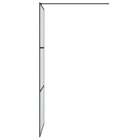 Inloopdouchewand 80x195 cm mat ESG-glas zwart 4