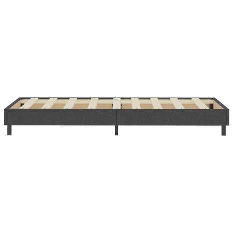 Boxspring stof donkergrijs 100x200 cm 6