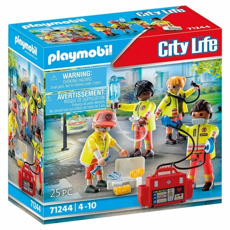 Playset Playmobil 71244 City Life Rescue Team 25 Onderdelen 1
