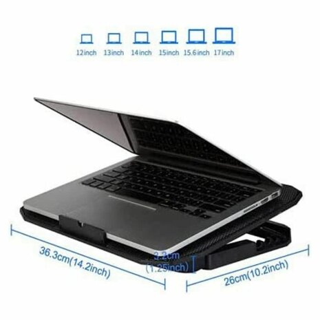 Cooling Base voor Laptop NK LAPTOPBASE 2