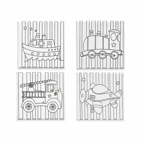 Canvas Pincello 29100257 Hout Stof 12 Stuks 2