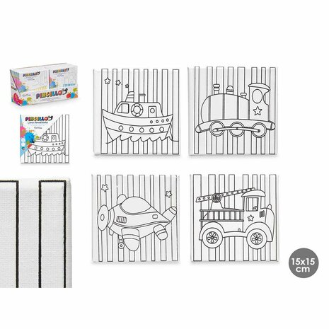 Canvas Pincello 29100257 Hout Stof 12 Stuks 3