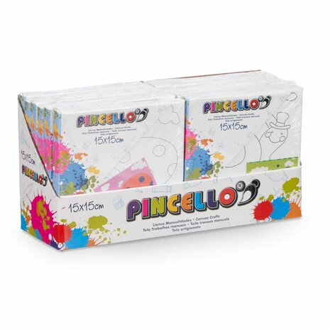 Canvas Pincello 29100258 Hout Stof 12 Stuks 4