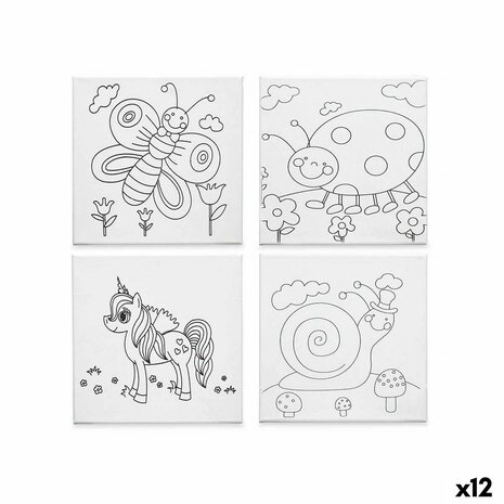 Canvas Pincello 29100260 Hout Stof 12 Stuks 1