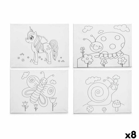 Canvas Pincello 29100262 Hout Stof 8 Stuks 1