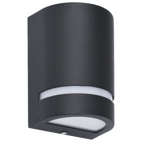 Buitenwandlampen 2 st 35 W halfrond zwart 3