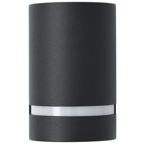 Buitenwandlampen 2 st 35 W halfrond zwart 5
