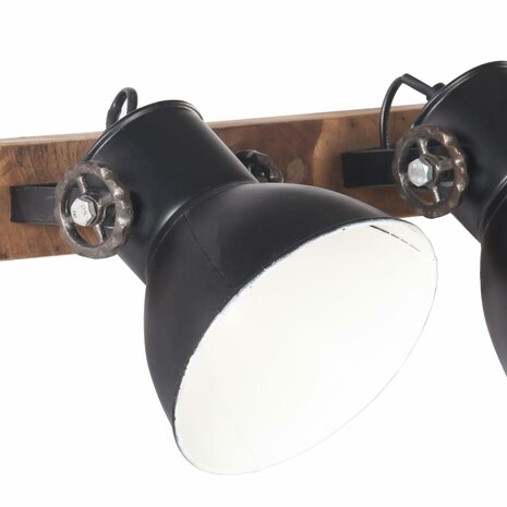 Wandlamp industrieel E27 45x25 cm zwart 4