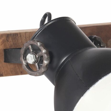 Wandlamp industrieel E27 45x25 cm zwart 6