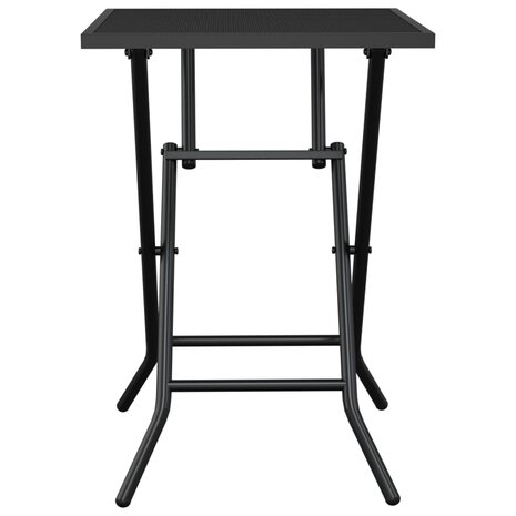 Tuintafel inklapbaar 50x50x72 cm staalgaas antracietkleurig 3