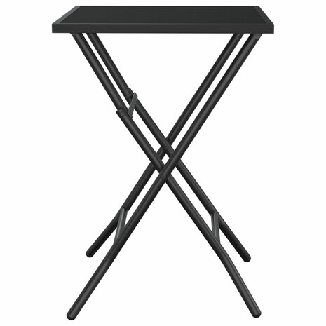 Tuintafel inklapbaar 50x50x72 cm staalgaas antracietkleurig 4