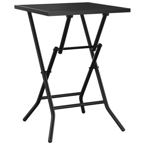 Tuintafel inklapbaar 50x50x72 cm staalgaas antracietkleurig 5