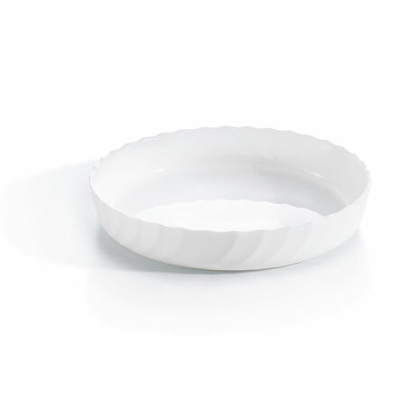 Serveerschaal Luminarc Trianon Ovalen Wit Glas (Ø 26 cm) (6 Stuks) 2