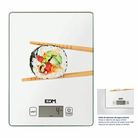 Keukenweegschaal EDM 07526 Wit 5 kg 2