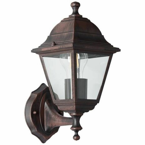 Muurlamp Brilliant Nissie Buitenkant Geoxideerd zwart E27 60 W 2
