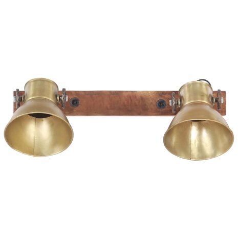 Wandlamp industrieel E27 45x25 cm messingkleurig 3