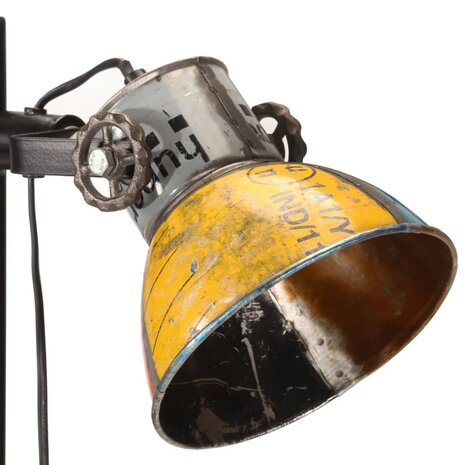 Vloerlamp met 2 lampenkappen E27 meerkleurig 6