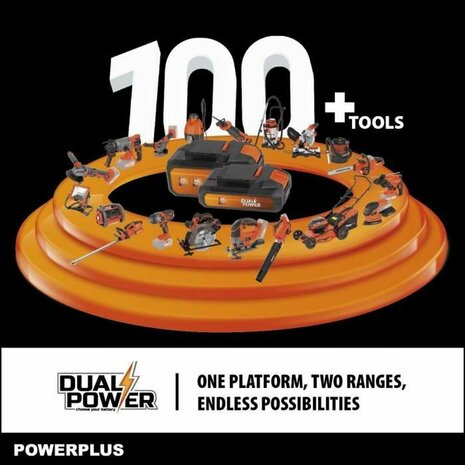 Heggenschaar Powerplus DualPower Powdpg75380 40 V 3