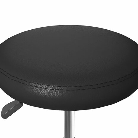 Eetkamerstoelen 2 st kunstleer zwart 7