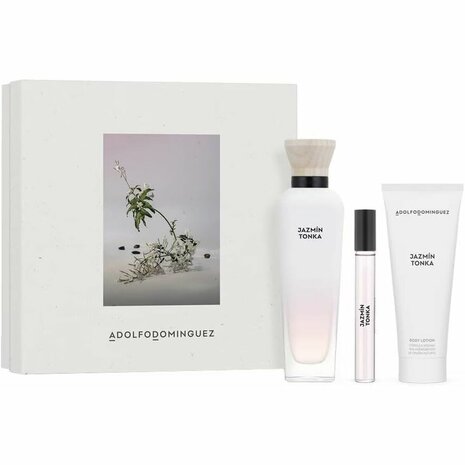 Parfumset voor Dames Adolfo Dominguez Jazmín Tonka 3 Onderdelen 1
