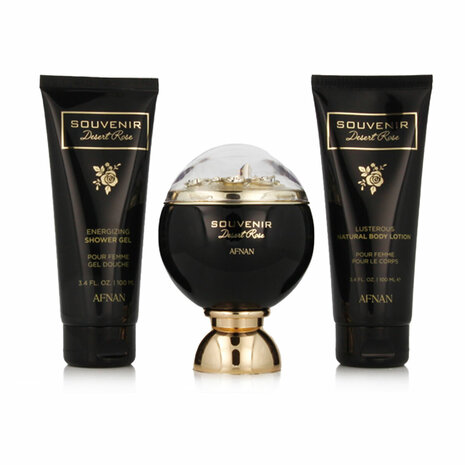 Parfumset voor Dames Afnan Souvenir Desert Rose EDP 3 Onderdelen 2