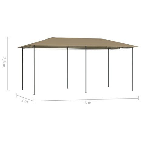 Prieel 160 g/m² 2,98x5,3x2,59 m taupe 4