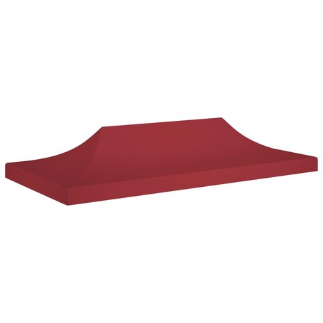 Partytentdak 270 g/m² 6x3 m bordeauxrood 1