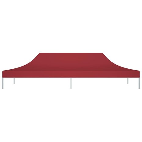 Partytentdak 270 g/m² 6x3 m bordeauxrood 3