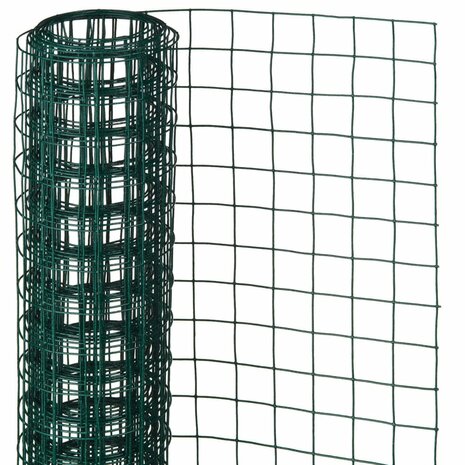 Nature Gaas vierkant 25 mm 1x2,5 m m kunststof gecoat staal groen 2