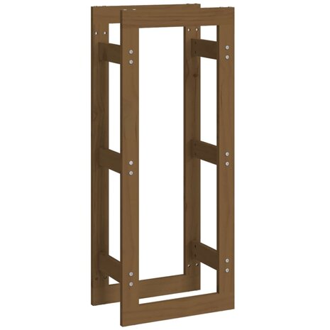 Haardhoutrek 41x25x100 cm massief grenenhout honingbruin 2