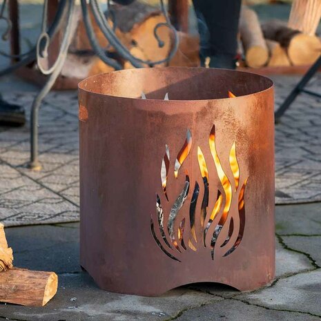 RedFire Tuinhaard Kiruna handgemaakt roestkleurig 1