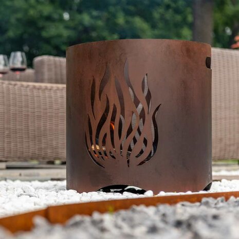 RedFire Tuinhaard Kiruna handgemaakt roestkleurig 9