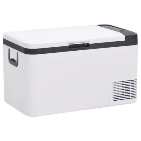Koelbox met handvat 18 L PP & PE zwart en wit 1