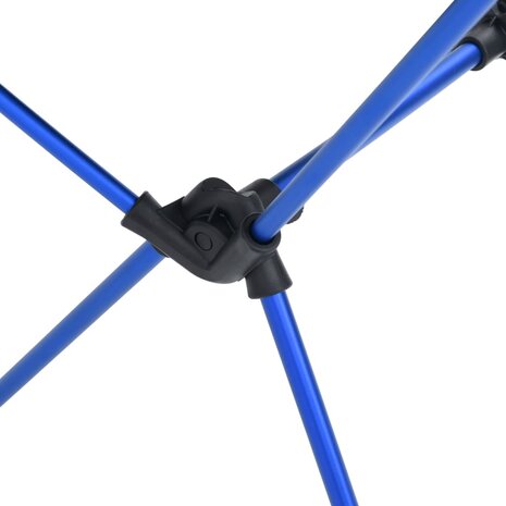 Campingstoel inklapbaar PVC en aluminium zwart 7