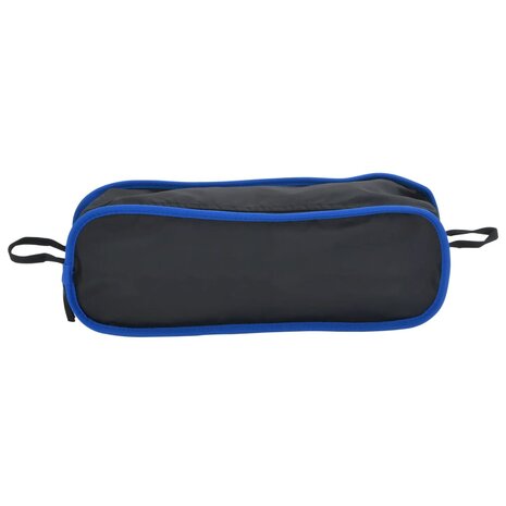 Campingstoel inklapbaar PVC en aluminium zwart 9