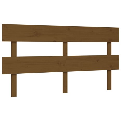 Seniorenbed met hoofdbord massief hout honingbruin 8