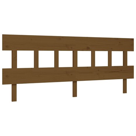 Seniorenbed met hoofdbord massief hout honingbruin 200x200 cm 8