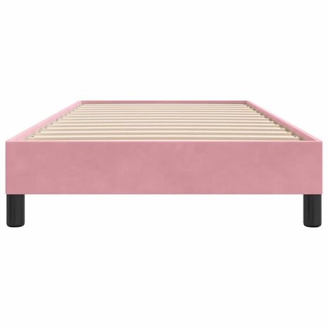 Boxspring zonder matras fluweel roze 100x210 cm 5