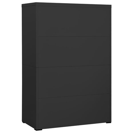 Archiefkast 90x46x134 cm staal antracietkleurig 4