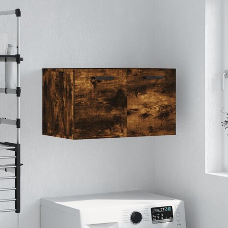 Wandkast 60x36,5x35 cm bewerkt hout gerookt eikenkleurig 1