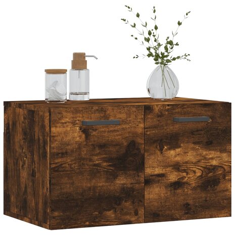 Wandkast 60x36,5x35 cm bewerkt hout gerookt eikenkleurig 3