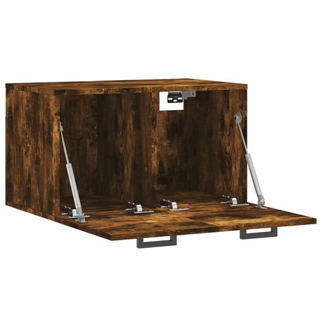 Wandkast 60x36,5x35 cm bewerkt hout gerookt eikenkleurig 6